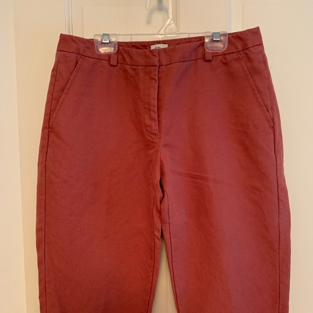 Super cute LL Bean red, long shorts size 6